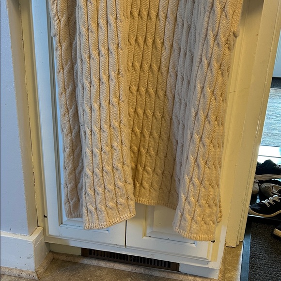 Cozy Cream Cable Knit Sweater Long 3x - Picture 5 of 5